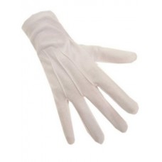 Handschoenen: Witte katoen de luxe (kort)